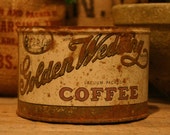 CANDLE Unique Hand-Poured Soy Wax Candle in Old Vintage Golden WEDDING Coffee Can GREAT 50th Anniversary Gift Antique Collectable Tin CANDLE Unique Hand-Poured Soy Wax Candle in Old Vintage Golden WEDDING Coffee Can GREAT 50th Anniversary Gift Antique Collectable Tin