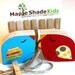 Love Bird Art Clips Turquoise and Red- eco-friendly by Maple Shade Kids