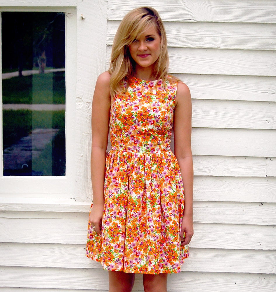 Amy Cotton Floral Dress with Pockets