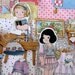 Paper Dolls House , Fabric , Furniture And Clothes