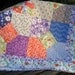 Patchwork Quilt Twin Orange Lime