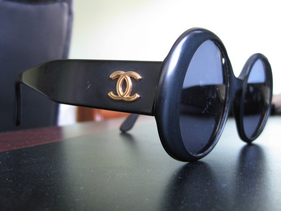 chanel round vintage sunglasses