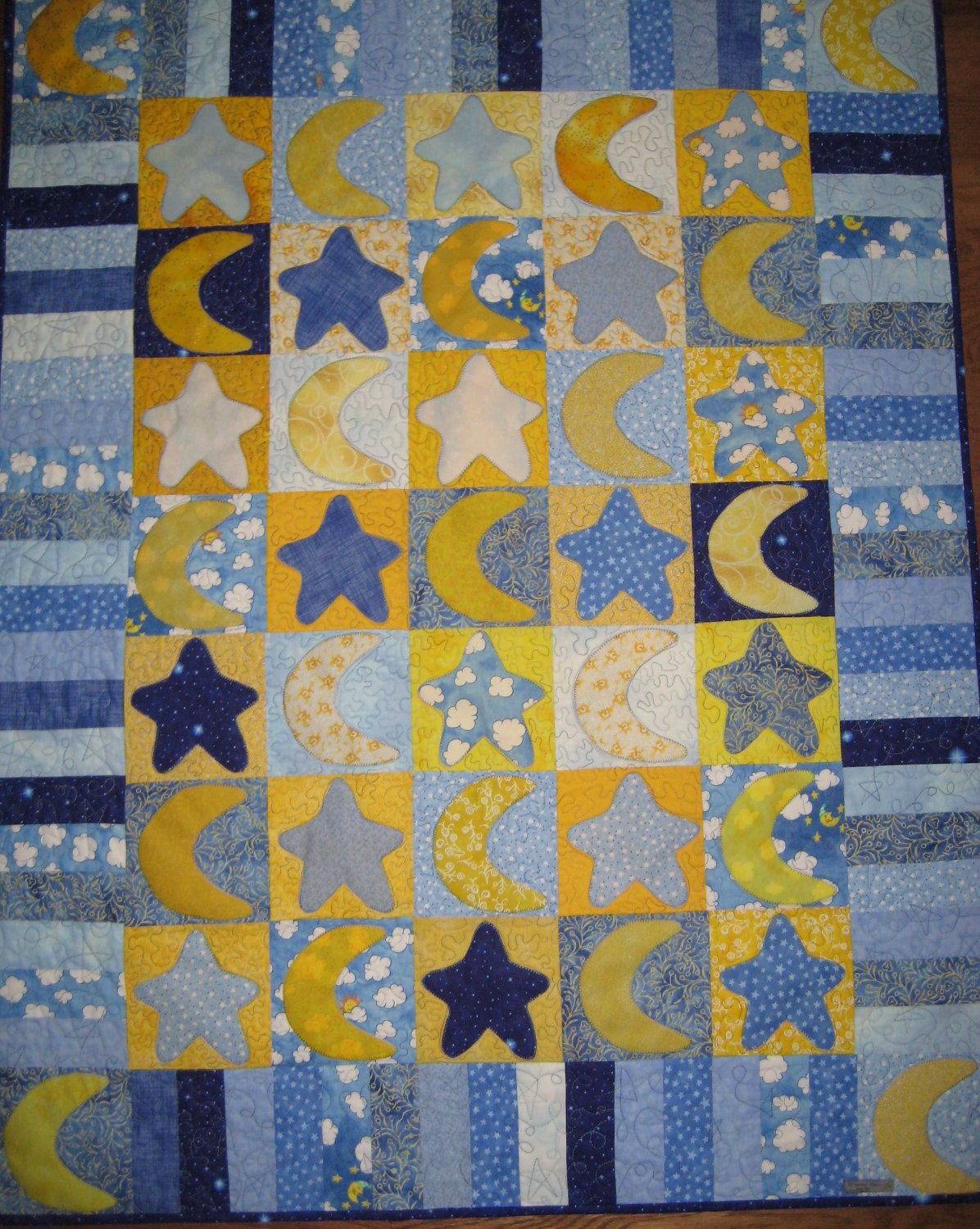 stars-and-moon-applique-baby-quilts-by-pattiashton-on-etsy