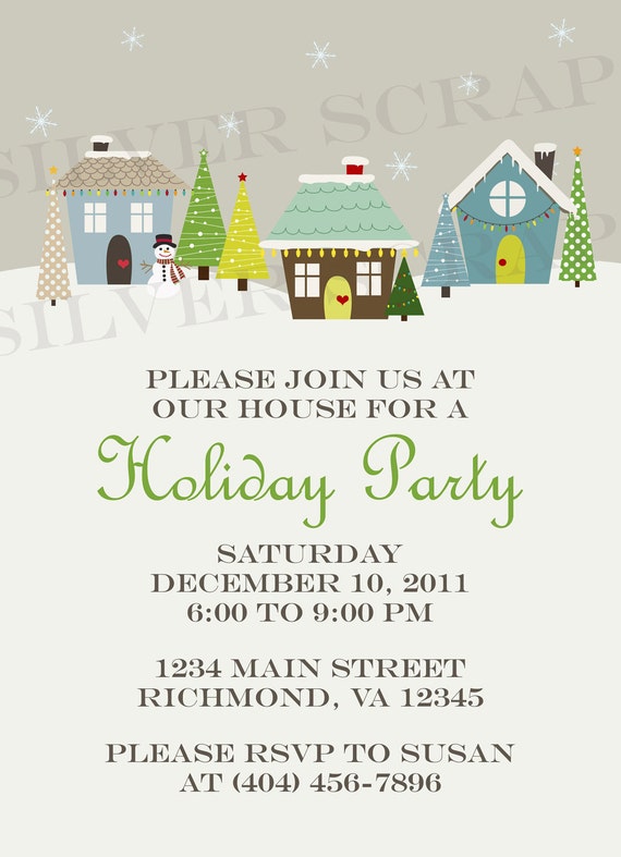 Neighborhood Holiday Party Invitation Wording 3