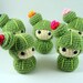 Cactus Kokeshi Amigurumi Crochet Pattern PDF file