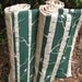 Emerald Green Organic Baby Blanket / Rustic Woodland Birch Trees and Birds - Eco Friendly Kids Bedding (Ready to Ship)