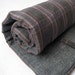 toddler nap mat ORGANIC pad in plaid flannel for modern eco friendly daycare school kids in unisex charcoal gray (Ready to Ship)