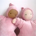 Waldorf doll organic baby in pink 12" / eco friendly toy for kids children to cuddle (READY TO SHIP)