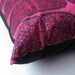 Marimekko throw PILLOW cover cushion - huge 23" sham in hot neon pink and black / home decor (only 1 - ready to ship)