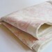 Reserved for JStruss - Organic Baby Burp Cloths SET of 2 in Vanilla White Pink Swirls for Modern Eco Friendly Kids SALE (Ready to Ship)