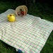 Reserved for sunnymillie - Eco Picnic Blanket \/ Reclaimed Vintage Madras - ONLY ONE