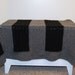 Vintage Black and Grey Afghan