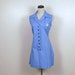 Vintage Sailor Blue Cullotte Romper