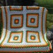 Vintage Afghan Groovy Granny Square Big Bang Style