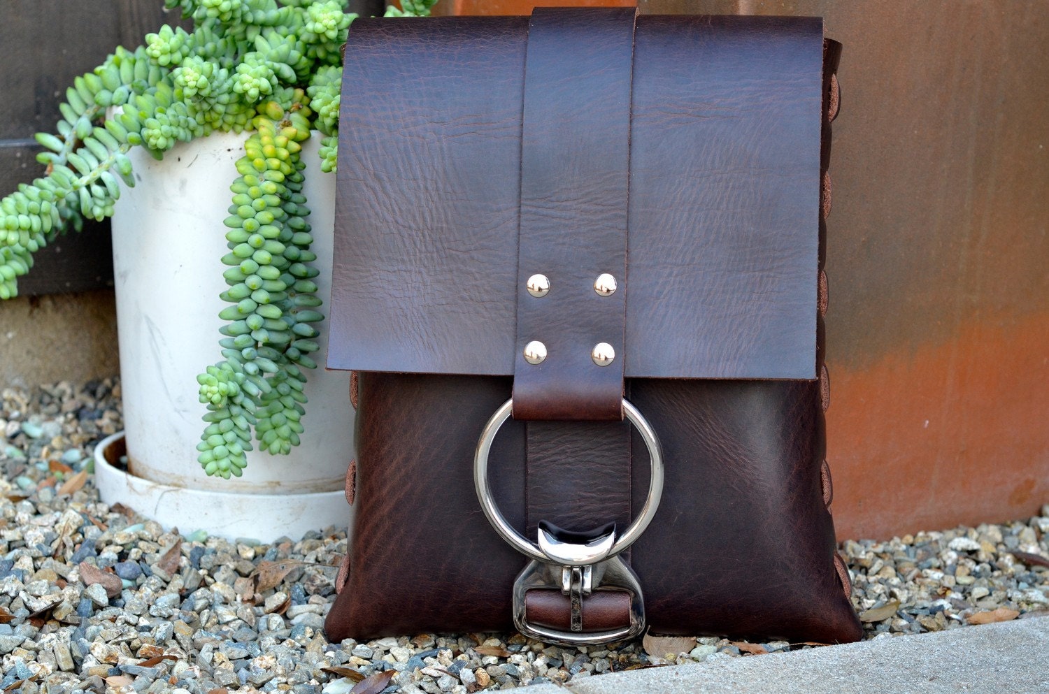 Handmade Leather Messenger Bag