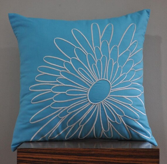 White Magnolia Throw Pillow Cover 18 x 18