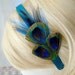 The Blue Chanteuse - Peacock Headband