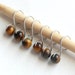 Tigers Eye Infinity Ring Stitch Markers