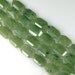 GREEN JADE faceted rectangle beads 18mm x 12mm faceted Jade pendant beads art deco style