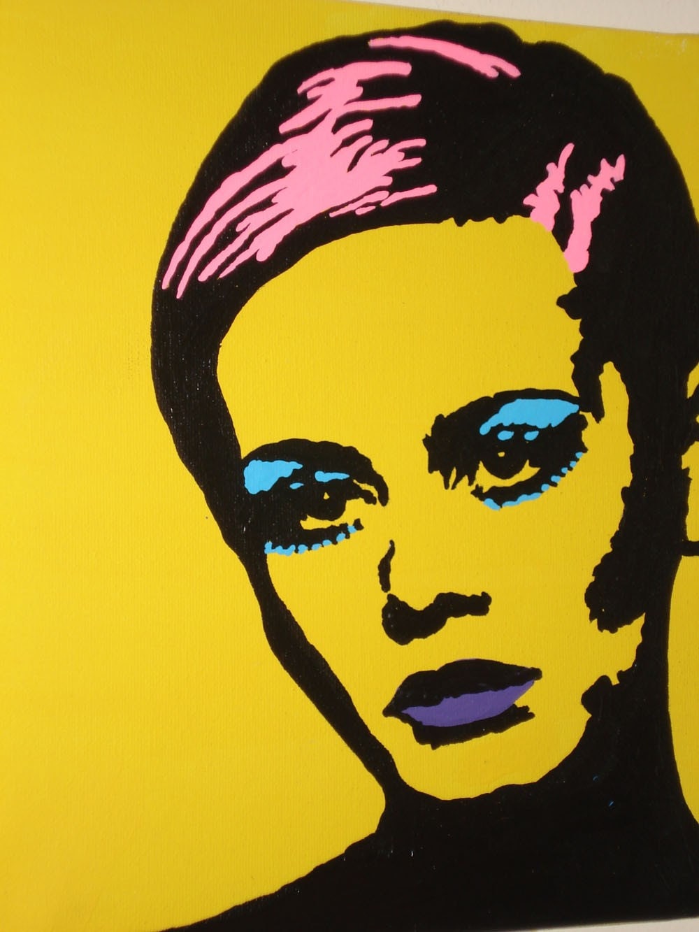 Twiggy Original Pop Art Painting