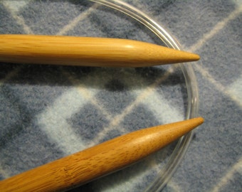 Bamboo Circular Knitting Needles US 35 (19mm) (16", 24", 29", 32", 40",customized any lenght, i can make it for you)