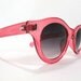 VIntage NOS Swatch Style Cateye Sunglasses Clear pink frames Round