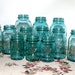 15 Vintage Blue Ball Mason Quart Jars Wedding Vases
