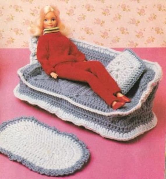 Vintage Barbie Furniture Crochet Pattern