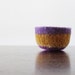 felted wool striped bowl -lavender, turmeric orange, moss green, and grape purple - ring holder, gifts under 20, minimalist and simple