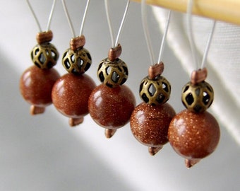 The Valley of Time - Sherlock Holmes Series - Five Snag Free Stitch Markers - Fits Up To 5.0mm (8 US) - Limited Edition