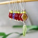 LAST SET Sale - As Fierce As The Forest - Seven Snag Free Stitch Markers - Fits Up To 5.5 mm (9 US) - Limited Edition