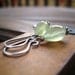 Gemstone Earrings Prehnite Sterling Silver Earrings Sage Green