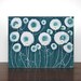 Teal Daisy Painting - Original Acrylic on Canvas Art - 14X11 Small Gift for Her