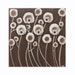 Brown Daisy Painting - Original Acrylic on Canvas Art - Earth Brown Flower Wall Art - Small 10X10 - IN STOCK