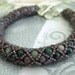 RESERVED for Evie - Beadwoven Multicolor Jasper Bracelet Gemstone Stone Romantic Rope Handmade Lavender Green