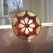 Ruby and Gold Stained Glass Night Light