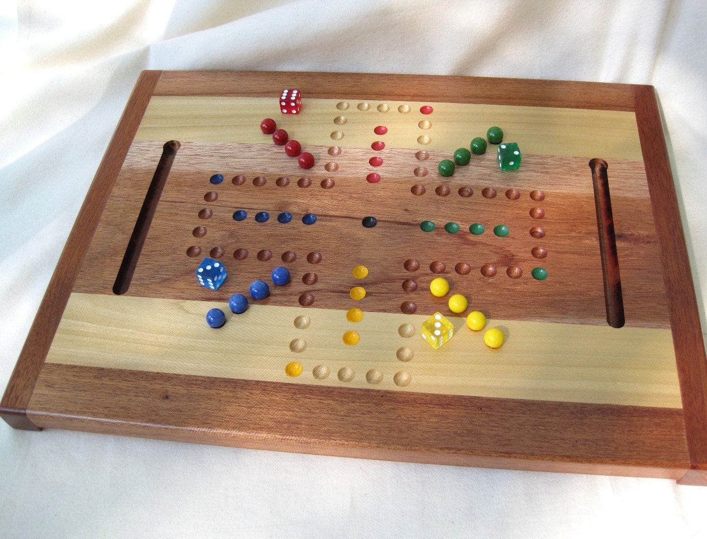 OOAK Woodcrafted Aggravation or Wahoo Game Board