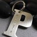 Brass Letter Keychain or Dog Tag