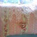 Pink Beige Lace Decorative Pillow Shabby Chic Style Victorian Roses Design White Lace Overlay Complete