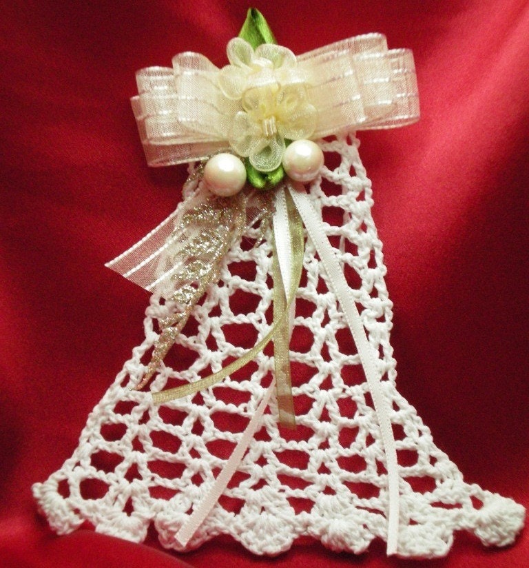 Set of 4 Bell Crochet Ornaments