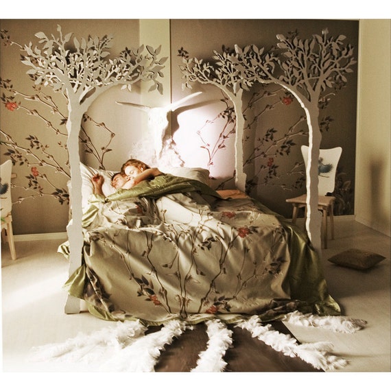 Under the apple tree canopy bed - Modern romantic Scandinavian design ...