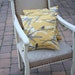 Sparrows on Yellow PILLOW COVER - 16 Inch