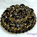 Vintage Brooch Garnet Glass Pendant