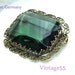 Vintage Brooch Green West Germany