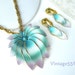 Vintage Necklace Park Lane Enamel Pastels Earrings clip on