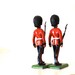 Britains ltd pair of Scots Guard Marching soldiers metal lead and vintage