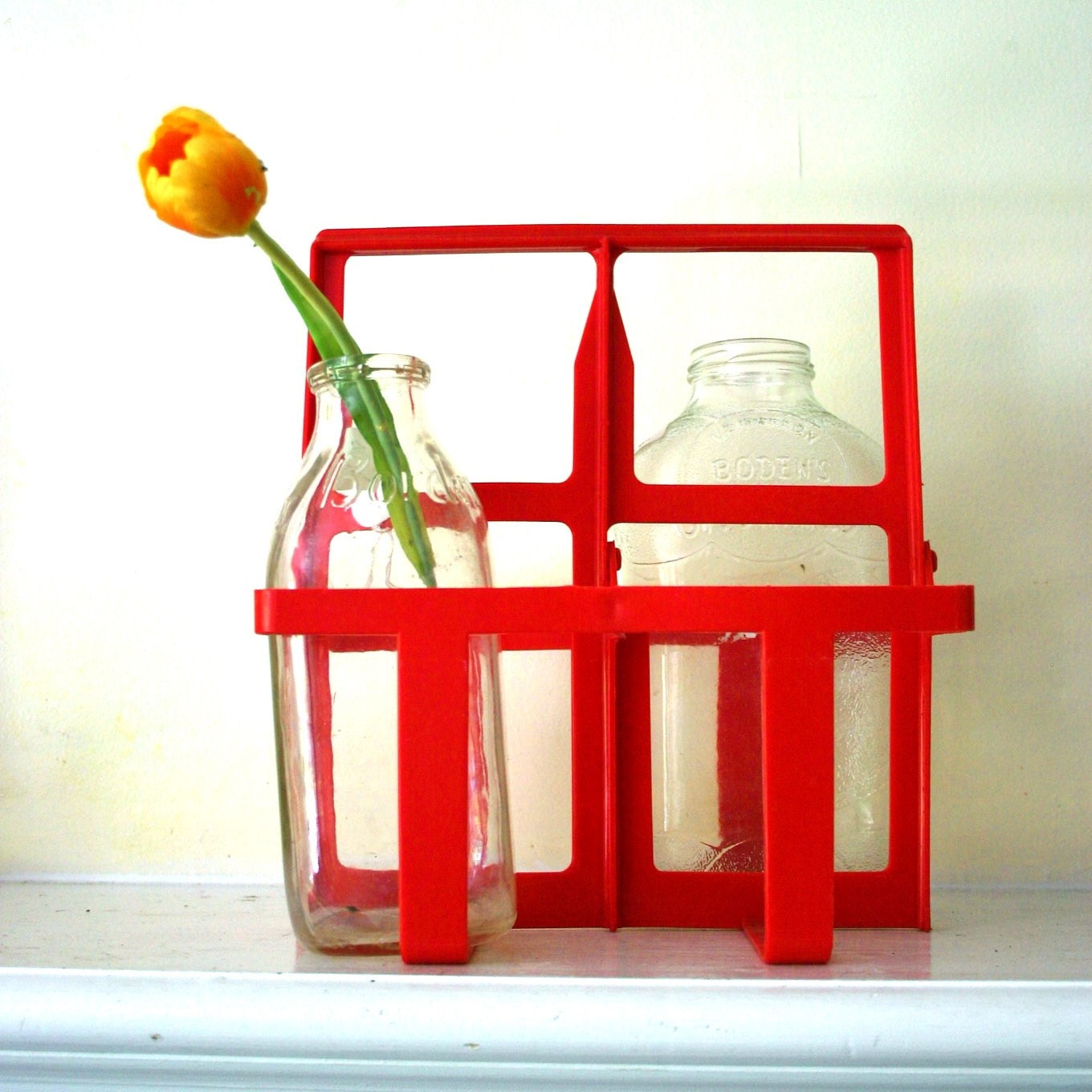 bottle carrier milk vintage bottle Vintage holder 4 by plastic bottle opendoorstudio milk