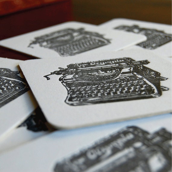 black letterpress black letterpress