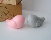 Bird Soaps-Sweet Tweet Pair - Endlessly in Love Scented Bird Set - Goat's Milk Soap - Gift set for Her - Valentines Day - Wedding gift