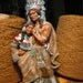 Hand Painted Ceramic Native American Hiawathas Wedding Statue